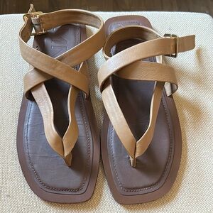 Mango Leather Sandals